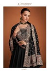 Veera By Ashirwad Heavy Premium Silk With Embroidery Sequence Work Gown With Dupatta Wholesalers In Delhi